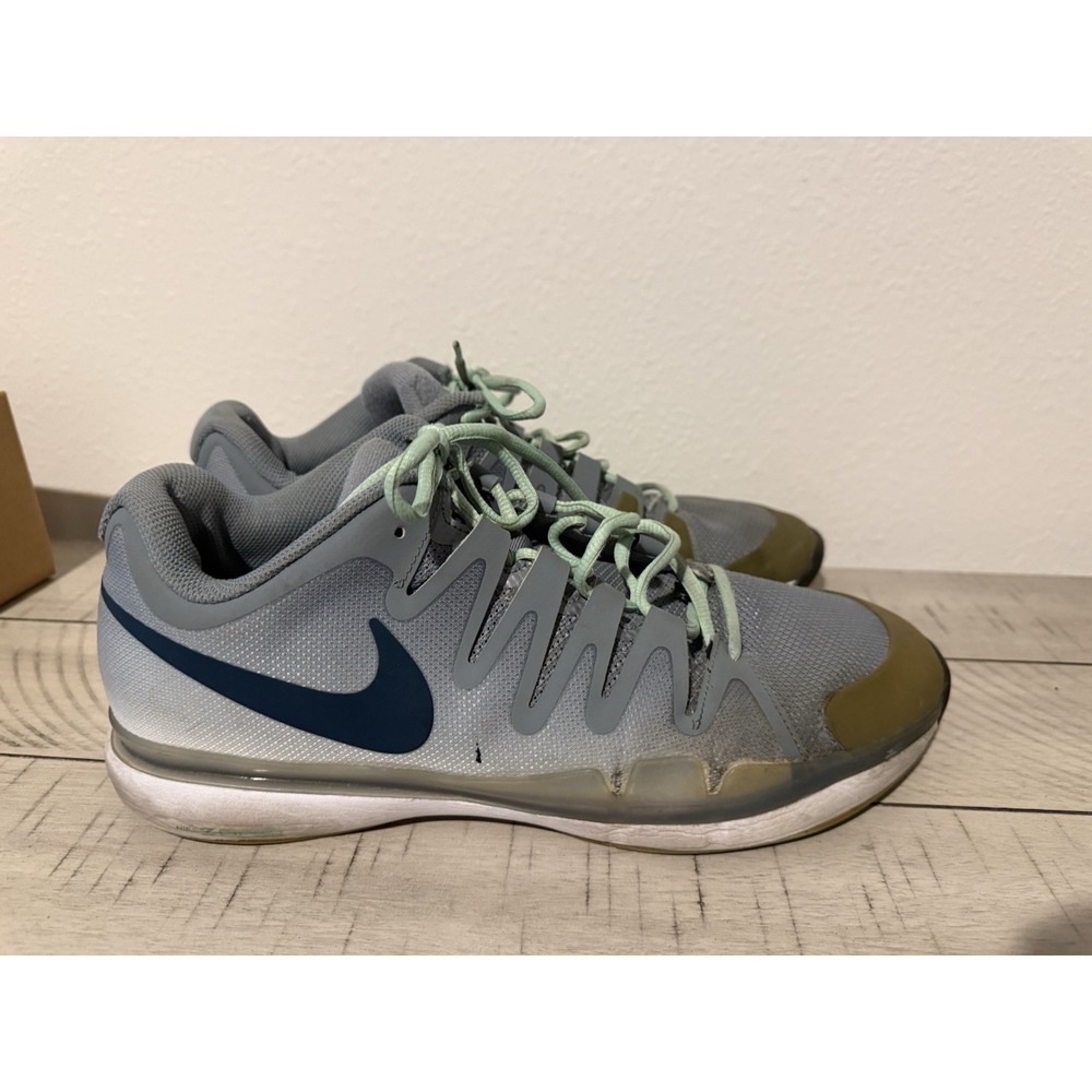 Nike Zoom Vapor 9.5 Tour Federer Magnet Grey Mint Tennis 631458-043 Mens Size 11